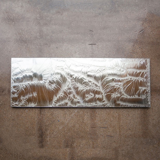 Silvered Textured Glass Sample Image 10